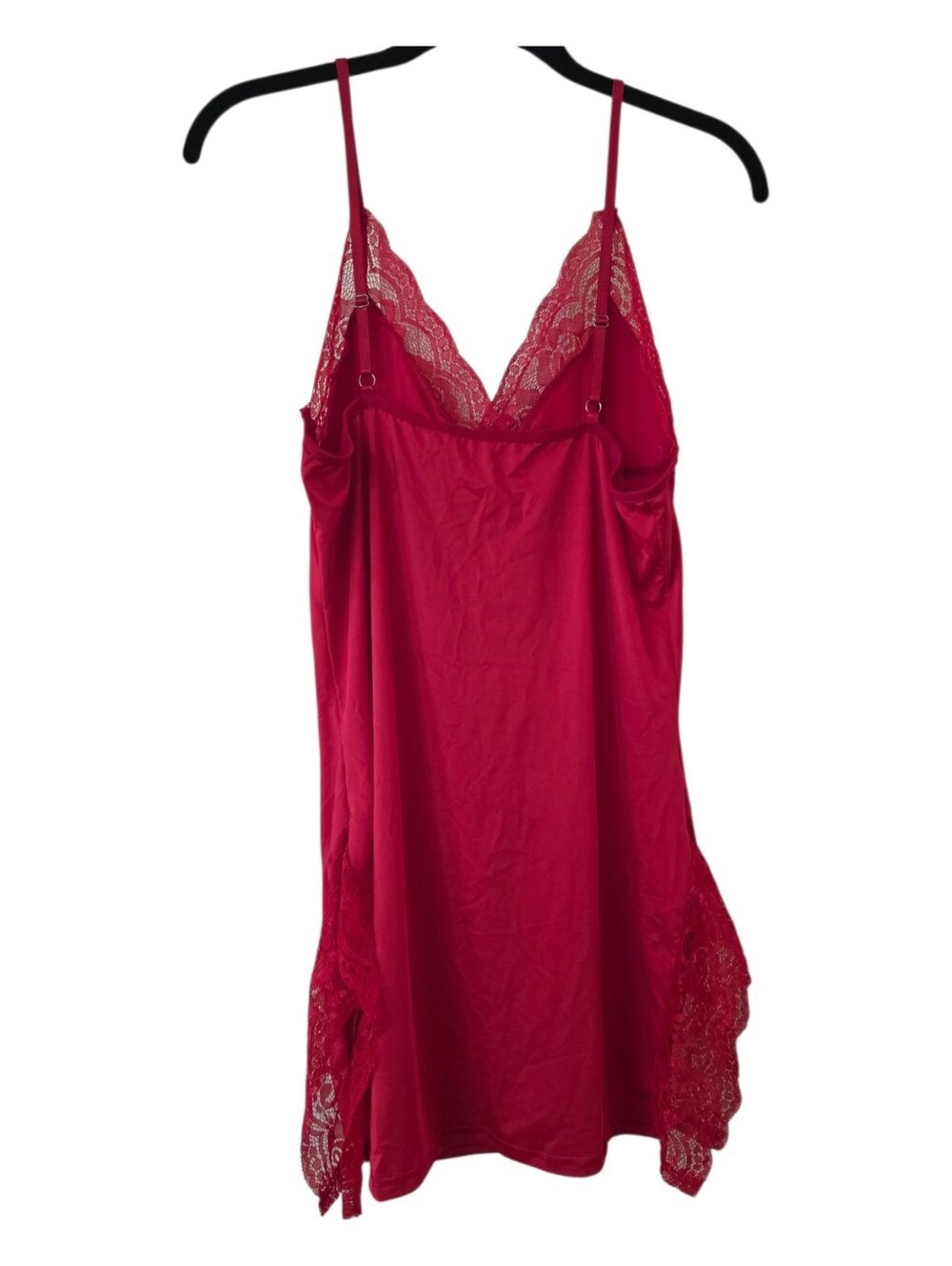 Red Lace Chemise Nightgown | Size Large | NWOT - Picture 3 of 4